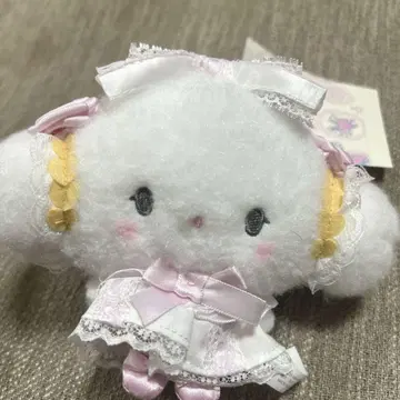 산리오 화이트 프릴 코기뮨 마스코트
