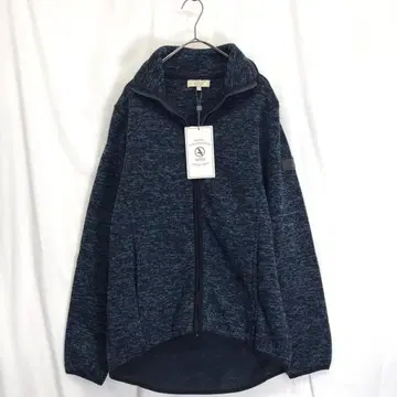 AIGLE : 택 포함 풀 집업 플리스 자켓 M 네이비 계열
