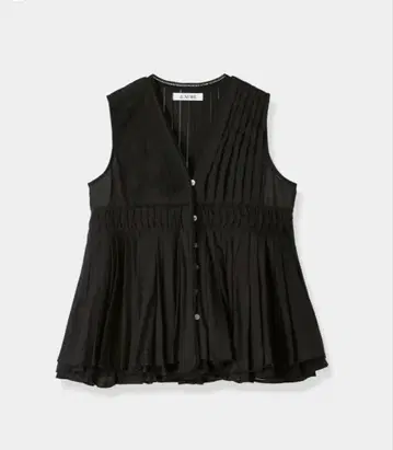 L'AUBEBLANC CottonTiered Volume Blouse
