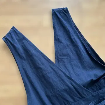 카구레 코튼 헴프 랩 원피스