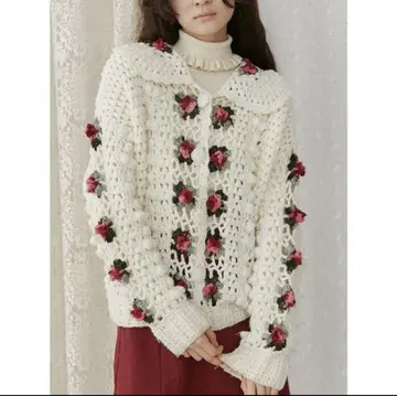 메리제니 메리제니 크로셰 가디건 아이보리
