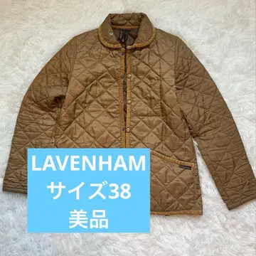 [새상품급] LAVENHAM 38사이즈 브라운 퀼팅 자켓