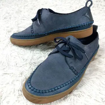 클락스 이소재 위버 스웨이드 가죽 로우컷 스니커즈 26cm