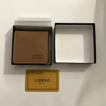 LIBERO 가죽 코인 케이스 베이지