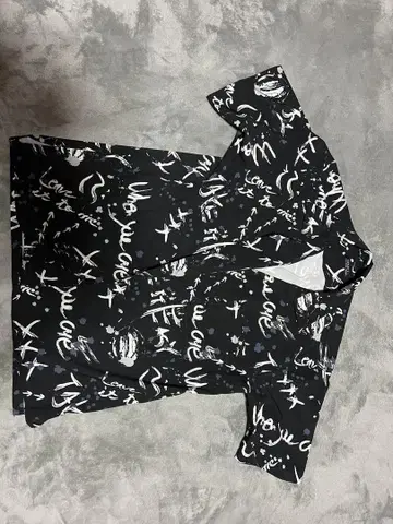 VINTAGE E.L. 반팔 셔츠 블랙