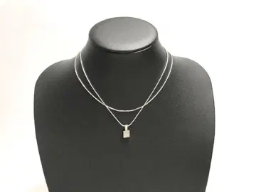 스와로브스키 Swarovski 목걸이 2세트 크리스탈 큐브