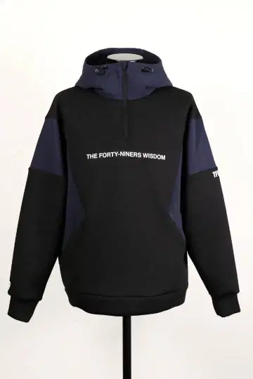 TFW49 CARDBOARD MATERIAL HALF ZIP HOODIE