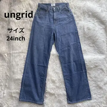 라이트 온스 스트레이트 데님 Ungrid 와이드 24inch