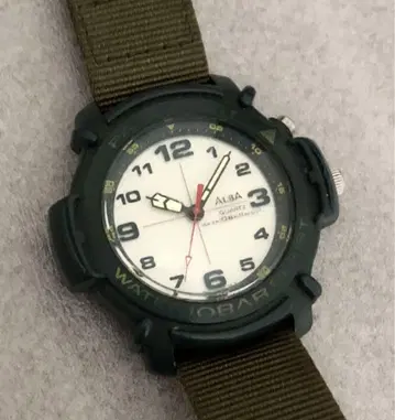 SEIKO 알바 MILITARY 풍 아웃도어 디자인 LIGHT 시계