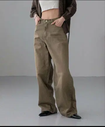 컬러 데님 팬츠 미사용 새상품 로리즈팜