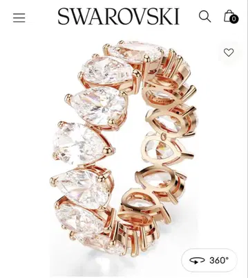 스와로브스키 SwarovskiMatrix Vittore 반지 52
