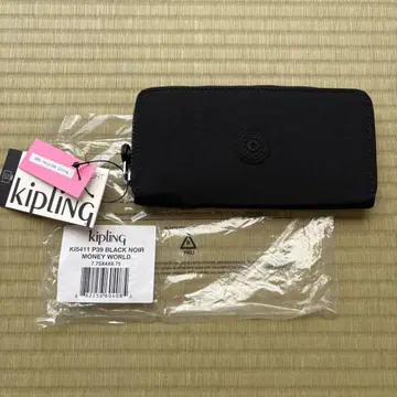 [새상품] Kipling 키플링 장지갑 Money World 블랙