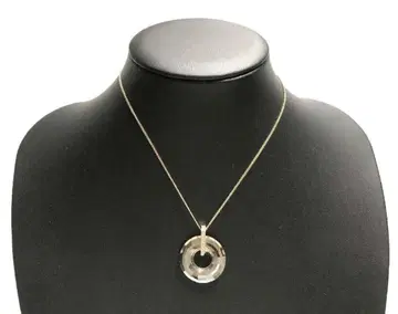 상태 좋음 스와로브스키 목걸이 크리스탈 LOOP 클리어 골드 계열