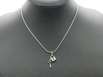 스와로브스키 SWAROVSKI 목걸이 크리스탈 자물쇠 & 키