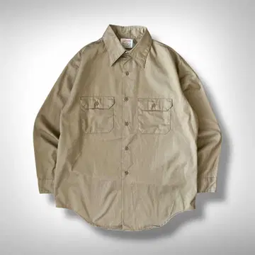 [ 70's FINESILVER ] 워크 셔츠 베이지 M