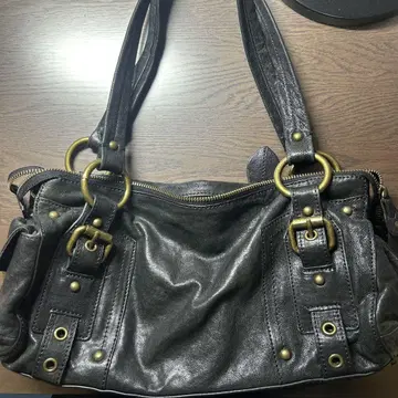 archive Leather gimmick handbag y2k