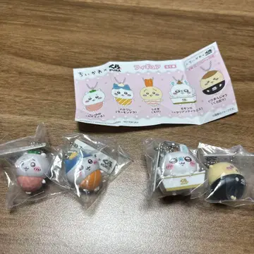 치이카와 (먼작귀) 쿠라스시 피규어 4개 세트 하치와레 모몽가 밤만쥬