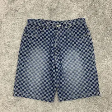 [ 90'VANS ] 체크 디자인 하프 팬츠