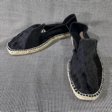 새상품 스페인산 POTRO 송치 가죽 주트 슬립온 에스파드리유