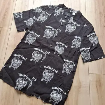 H&M motor head 모터헤드 반팔 셔츠 락