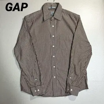 양품 GAP FITTED 스트라이프 핏 셔츠 긴팔 cotton M