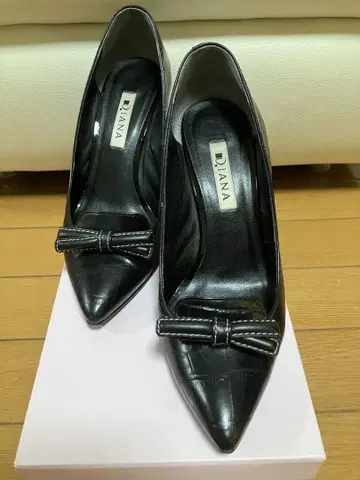 다이애나 블랙 하이힐 스틸레토