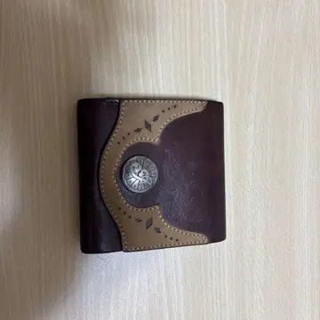 Indian 다크 브라운 접이식 지갑