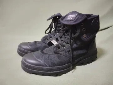 AVIREX USA 블랙 하이컷 부츠