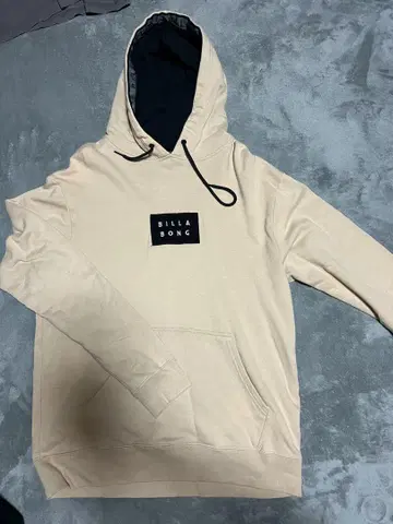 BILLABONG 베이지 후드 부착 후드티