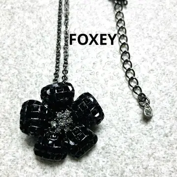 새상품급 FOXEY 꽃 목걸이 브로치 2way 플라워 폭시
