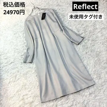 택 포함 새상품 Reflect 래글런 슬리브 원피스 라이트 그레이 M
