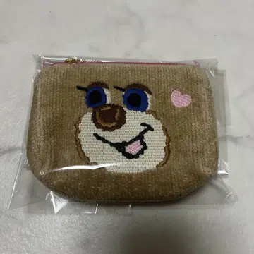 [미사용 새상품] 러브리 페이러 올드 테디걸 도업 테디 파우치