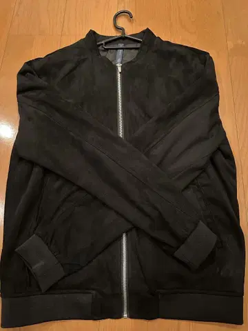 [ 새상품급 ] ZARA 스웨이드 느낌 풀 집업 자켓 블랙 M-1 타입