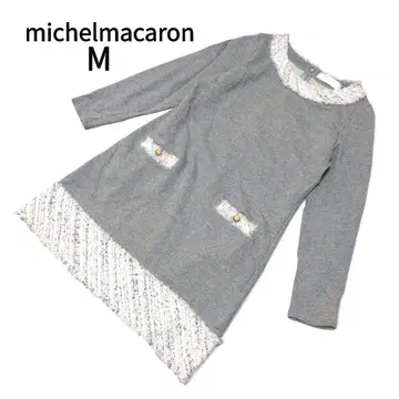 michelmacaron 미셸마카롱 트위드 절개 원피스 M