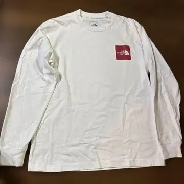 THE NORTH FACE 화이트 긴팔T셔츠 S