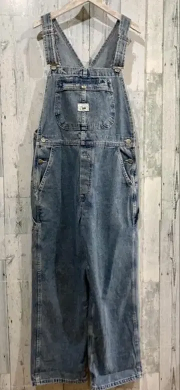 USA 빈티지 Lee 90s 데님 오버롤 RIVETED 와이드