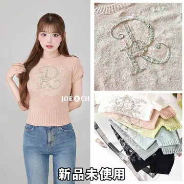 다리치 darich DR 비쥬 플라워 니트탑 핑크 PNK