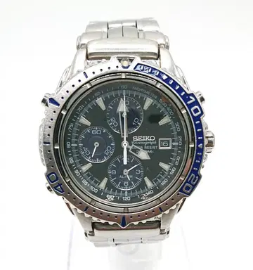 SEIKO 크로노그래프 200m 방수 쿼츠 남성용 손목시계 가동품