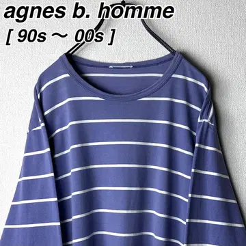 90s 00s 아네스베옴 보더 티셔츠 롱 T agnes b.