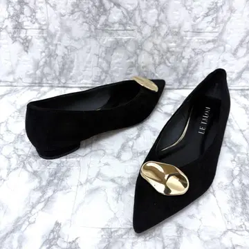 새상품급 LE TALON 루타론 포인트 메탈 모티브 플랫 24cm
