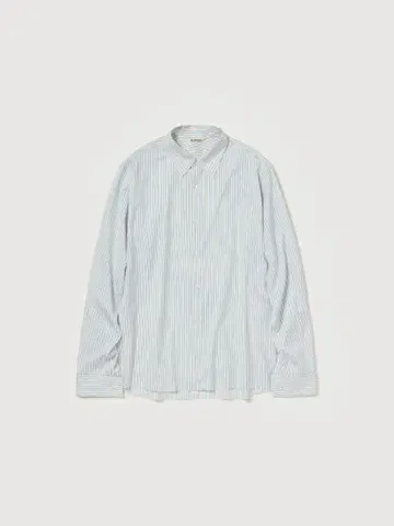 AURALEE 25AW COTTON SILK STRIPE SHIRT 5