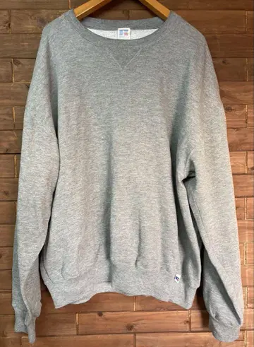 RUSSELL ATHLETIC 앞 V 맨투맨 그레이 90년대 90's