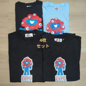 EXPO 2025 미야쿠미야쿠 셔츠 4개 세트 LL M 140 사이즈