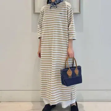 빔즈 라코스테 롱 원피스 보더 원피스 마터니티 가을