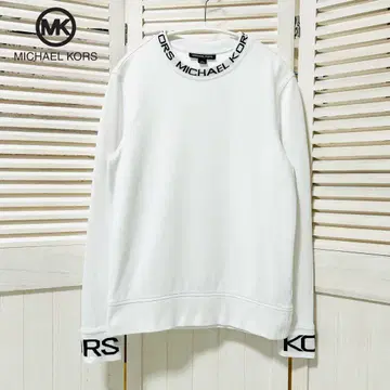 새상품급 MICHAEL KORS 롱 슬리브 크루넥 맨투맨 XS