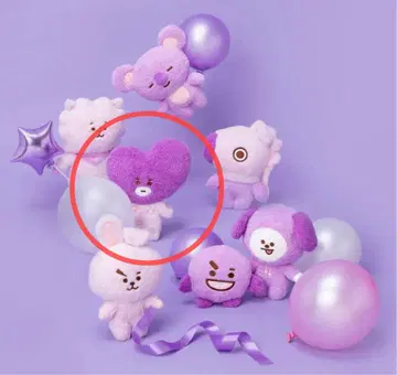 BT21 퍼플 봉제 인형 TATA 타타