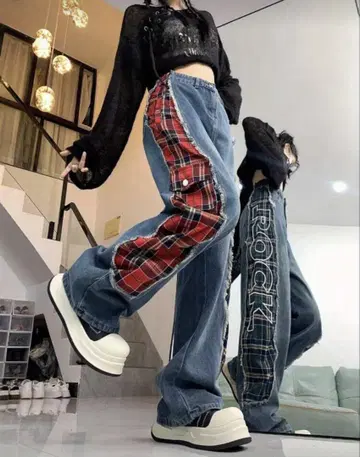 하이스트릿 빈티지 데님 팬츠