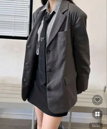 nugu visco 자켓 그레이