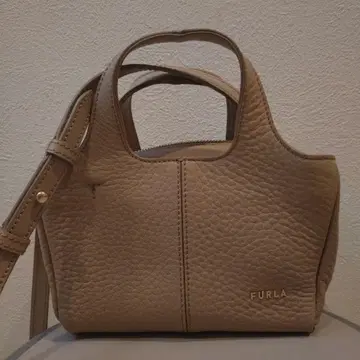 [거의 미사용] FURLA 베이지 가죽 숄더백