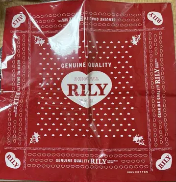 RILY Heart Logo Bandan Red